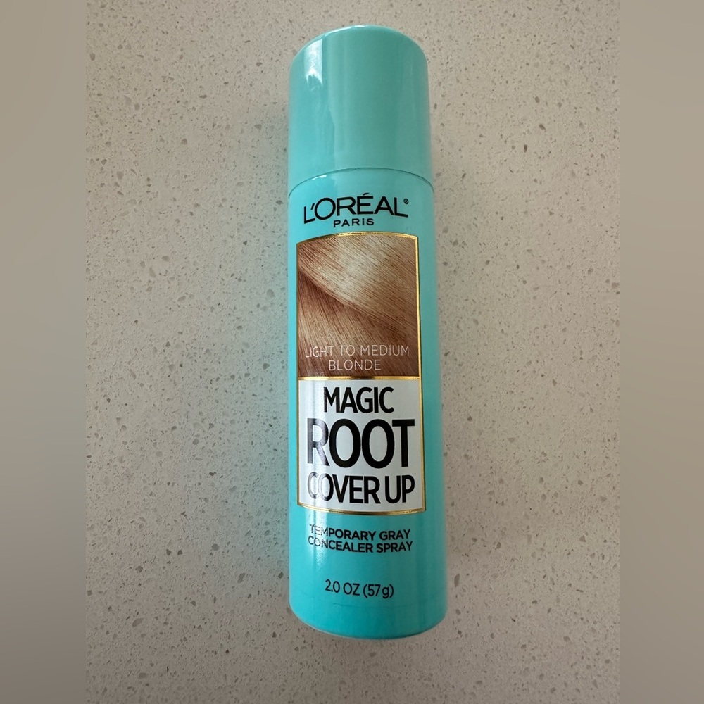 LOREAL MAGIC ROOT COVER UP TEMPORARY GRAY CONCEALER SPRAY LIGHT TO MEDIUM BLONDE